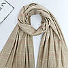 ШАРФ жіночий M&JJ БРИТАНЬ бежевий 75х180 см (8028), фото 2