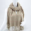 ШАРФ жіночий M&JJ БРИТАНЬ бежевий 75х180 см (8028), фото 5