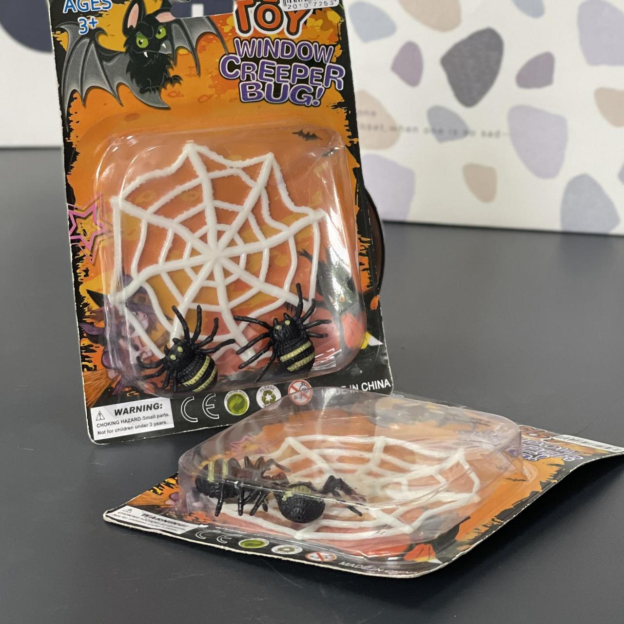 Павуки на павутинці на Хелловін, Декор "Пауки на паутинке" на хэллоуин, фото 1