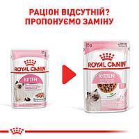 Влажный корм Royal Canin Kitten Instinctive Loaf для котят от 4 до 12 месяцев паштет 85г х 12шт