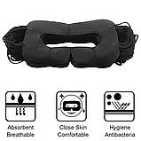 Маска Лицьова підкладка одноразова для Окулярів Віртуальної Реальності всіх типів — Чорний, 100 ШТ., фото 2