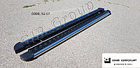 Пороги боковые площадка для Acura MDX (2006-2013) d60х1,6мм