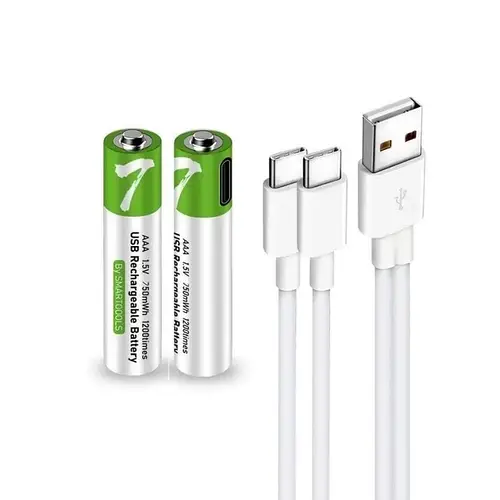 Батарейки AAA акумуляторні з роз'ємом USB Type-C від Smartoools на 1.5V ...