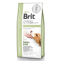 Сухий корм Brit GF VetDiets dog Diabetes 12кг для собак всіх порід при цукровому діабеті з індичкою і горохом