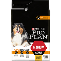 Сухой корм Purina Pro Plan Medium 3 кг для собак средних пород с курицей