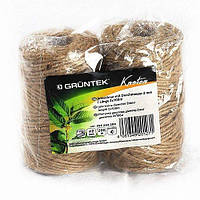 Шпагат джутовый Gruntek Jute twine 2 мм*100м (2 шт.)