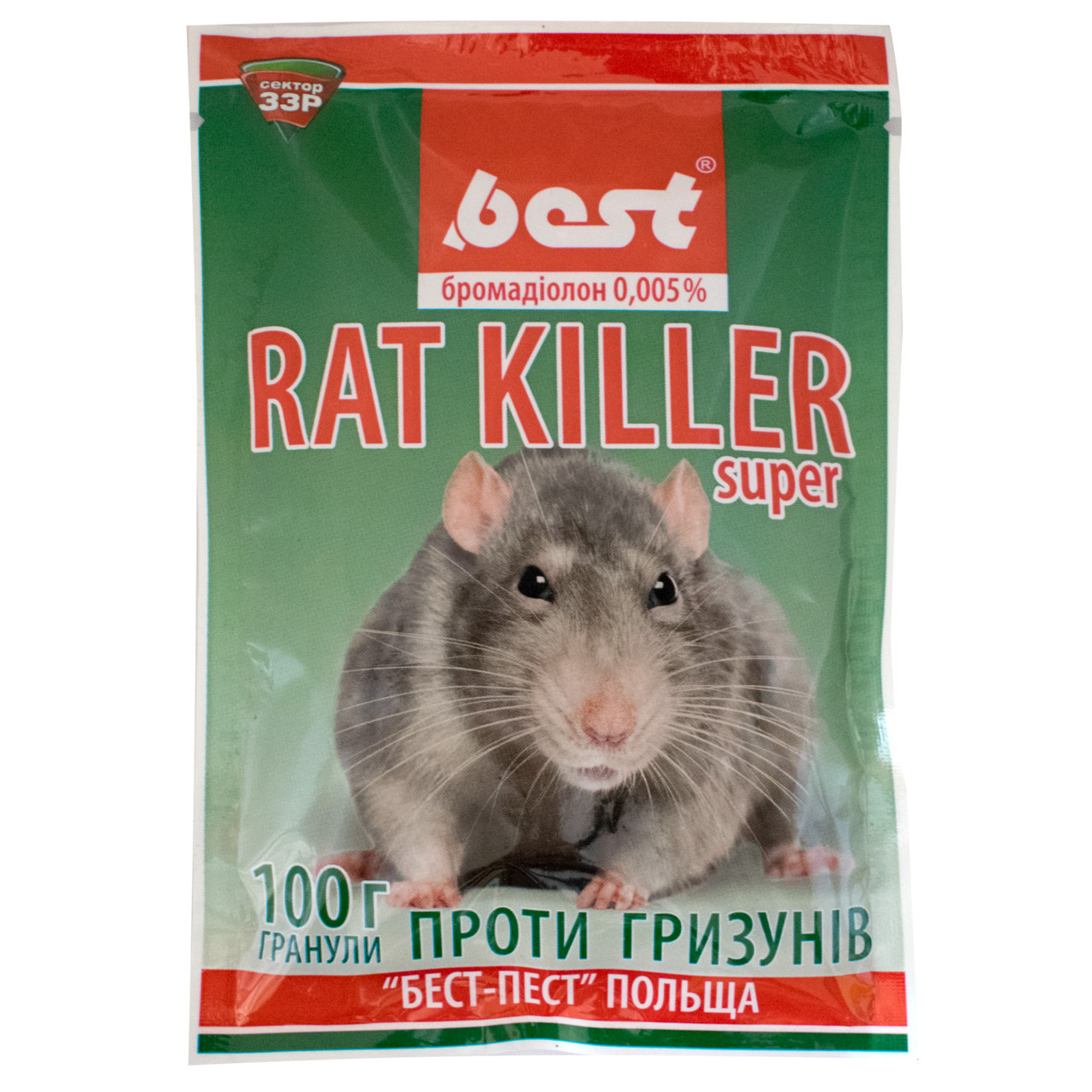 Rat killer Рат кіллер гранули від гризунів 100 г БЕСТ-ПЕСТ Польща