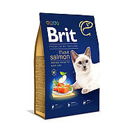 Brit Premium Cat Adult Salmon 8 кг Сухой корм для взрослых кошек с лососем