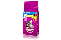 Whiskas (Вискас) 14 кг сухой корм для стерилизованных кошек и кастрированных котов с курицей