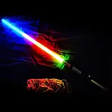 Світловий, лазерний меч Neopixel зі звуком і вибором кольору RGB по типу Зоряні війни - Срібло, фото 2