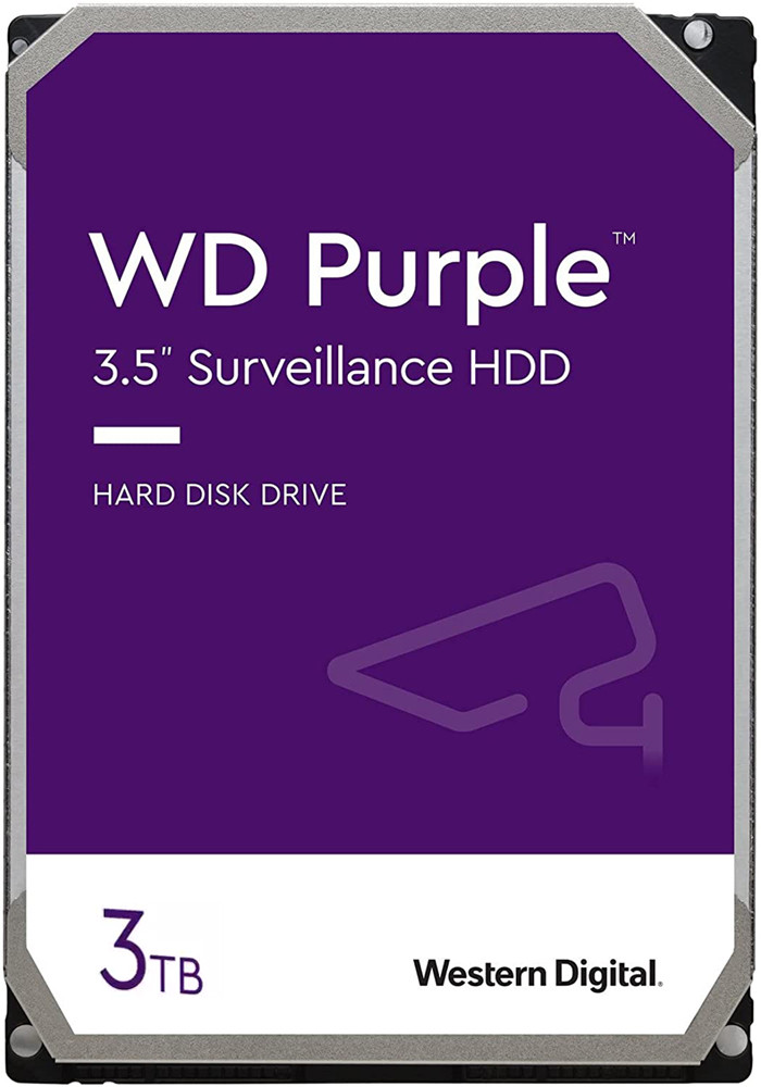 Жорсткий диск HDD SATA3TB WD Purple 5400rpm 256MB (WD33PURZ)