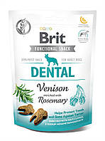 Функциональные лакомство Brit Care Dental оленина с розмарином для собак, 150 г