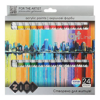 Акрил 24 кольори х 12 мл, ART Line ZB.6664