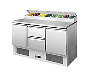 Холодильник для салатов 2-10 * C со стойкой 140x70см