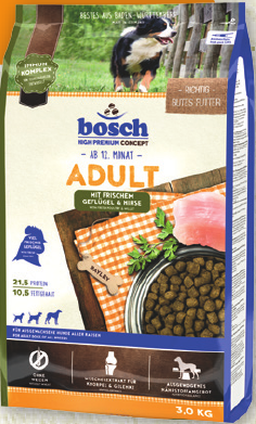 Bosch Adult Poultry & Spelt 15 кг сухий корм для дорослих собак малих порід, птах просо