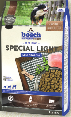 Bosch Special Light 12,5 кг сухий корм для дорослих собак з надмірною вагою та собак схильних до повноти