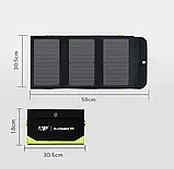 Сонячна батарея, панель з PowerBank для зарядки телефону Allpowers 5V21W на 10 000mAh, фото 2