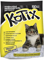 Kotix 3,8 л (1,8 кг) cилікагелевий наповнювач для котячого туалету