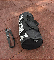Стильна дорожня спортивная сумка для тренувань чорна,Чоловічі зручні спортивні сумки бочки через плече