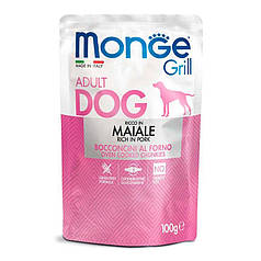 Monge Dog Grill Maiale Консервований корм зі свининою для дорослих собак 100г