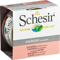 Консервы Schesir Salmon Natural Style для котов 85г х 14шт лосось в собственном соку