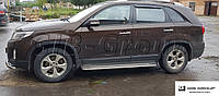 Пороги боковые труба с листом KIA Sorento (02-18) D42