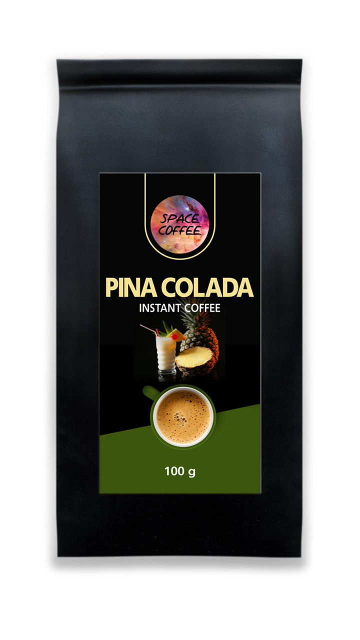 Сублімована кава Space Coffee з ароматом Pina Colada 100 грамів, фото 1