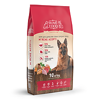 Сухой корм для взрослых собак Мясное ассорти Home Food dog Adult Medium Универсальный 10 кг