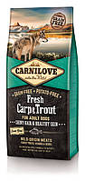 Carnilove Frech Carp & Trout 12 кг сухой корм для взрослых собак всех пород с карпом и форелью