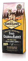 Carnilove Frech Chicken & Rabbit 12 кг сухой корм для взрослых собак с курицей и кроликом