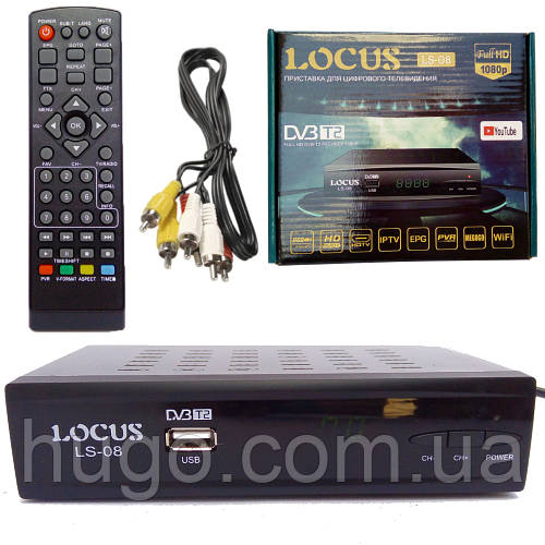 Купить Тюнер T2 Locus LS-08, с LED дисплеем и пультом ДУ / Цифровой ...