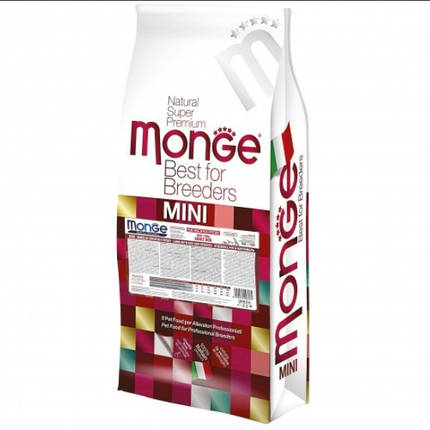 Monge DOG Mini Adult Сухий корм з ягням, рисом і картоплею для дорослих собак дрібних порід 15кг, фото 1