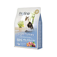 Profine Cat Light 2 кг сухой корм для контроля веса у взрослых кошек с индейкой