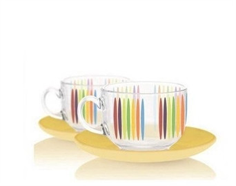 Сервиз чайный стеклянный Luminarc Evolution Fizz 12 предметов 220мл (P6880) - фото 1 - id-p1903669039