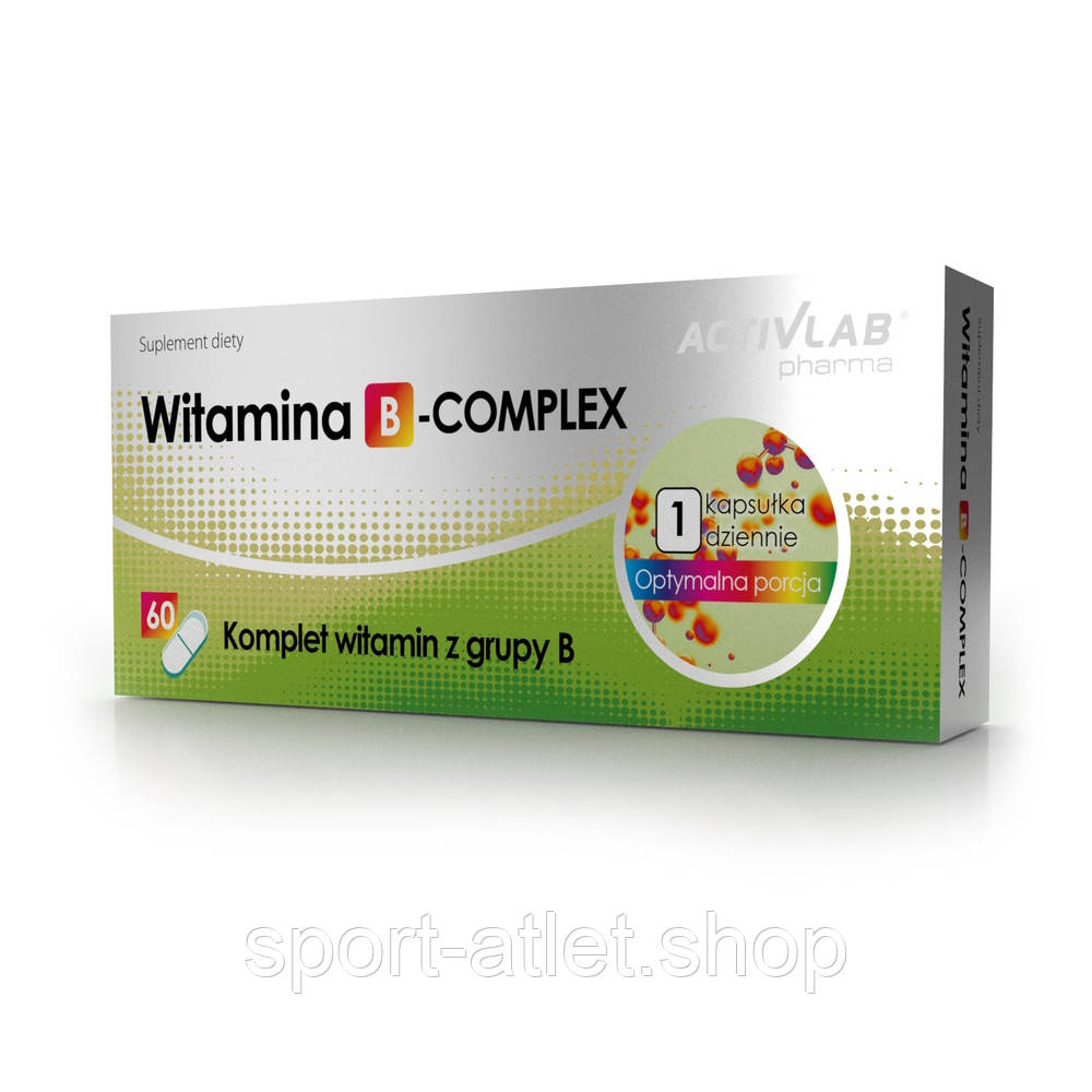 Вітаміни та мінерали Activlab Vitamin B-Complex, 60 капсул ТЕРМІН 04.25