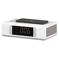 Мультимедийная акустика 2E SmartClock Wireless Charging White (2E-AS01QIWT)