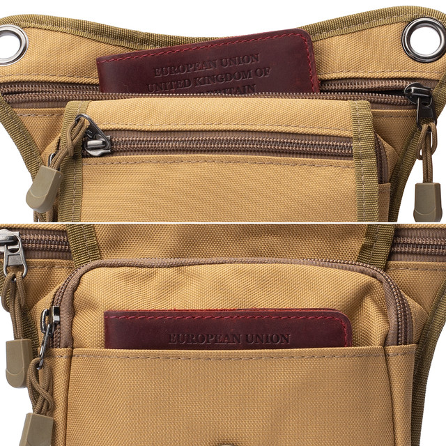 Фото тактична сумка на стегно оливкового кольору Фото тактична сумка на стегно оливкового кольору