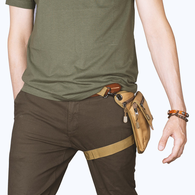 Фото тактична сумка на стегно оливкового кольору Фото тактична сумка на стегно оливкового кольору