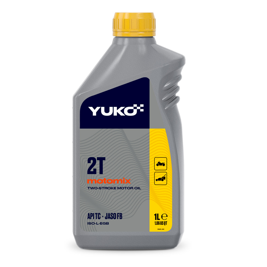 Олива YUKO Motomix 2Т, 1л Мінеральна моторна олива YUKO для 2х-контактної техніки (мотоцикли, мопеди, бензопили та ін)