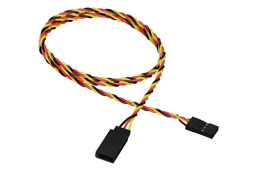 Удлинитель 22AWG 45 см для сервоприводов JR радіоуправляємих моделей новий комплект 1 шт (HM)