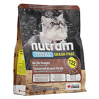 T22_Nutram Total GF 340 г без зерновой корм для котов на всех стадиях жизни с курицей и индейкой
