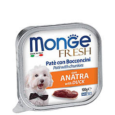Monge DOG FRESH Ніжний паштет з м'ясом качки для собак 100г