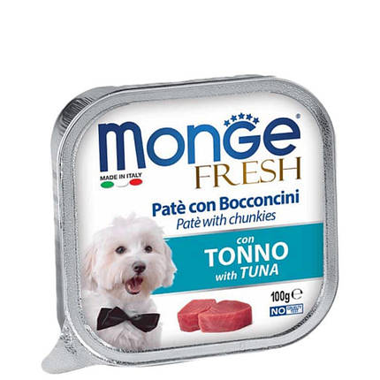 Monge DOG FRESH Ніжний паштет з тунця для собак 100г, фото 1