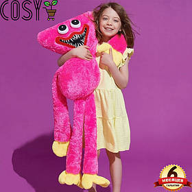 Велика м'яка іграшка-обіймашка з липучками з Хагі Вагі "Кісі Місі" від Poppy Playtime (80 см).