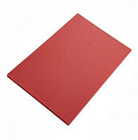 Доска разделочная пластиковая красная Helios 450х300х14 мм (6941)