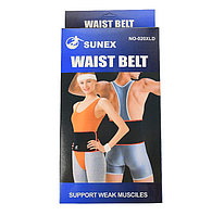 Пояс сауна для похудения Sunex Waist Belt NO-020XLD 29*100см Черный с красным (KG-10185)