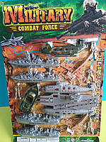 Игрушка Морской бой с авианосцем двумя боевыми кораблями подводными лодками, набор военной техники