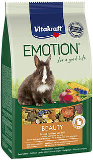 Корм для кроликов Vitakraft Emotion Beauty Selection 600 г для здоровой кожи и шерсти