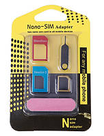 Перехідник 5 в 1 microSIM ,nanoSIM
