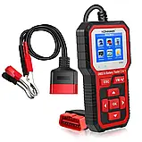 Konnwei KW681, Тестер АКБ (12 та 6 вольт) та сканер несправностей OBD2 - Червоний, фото 2